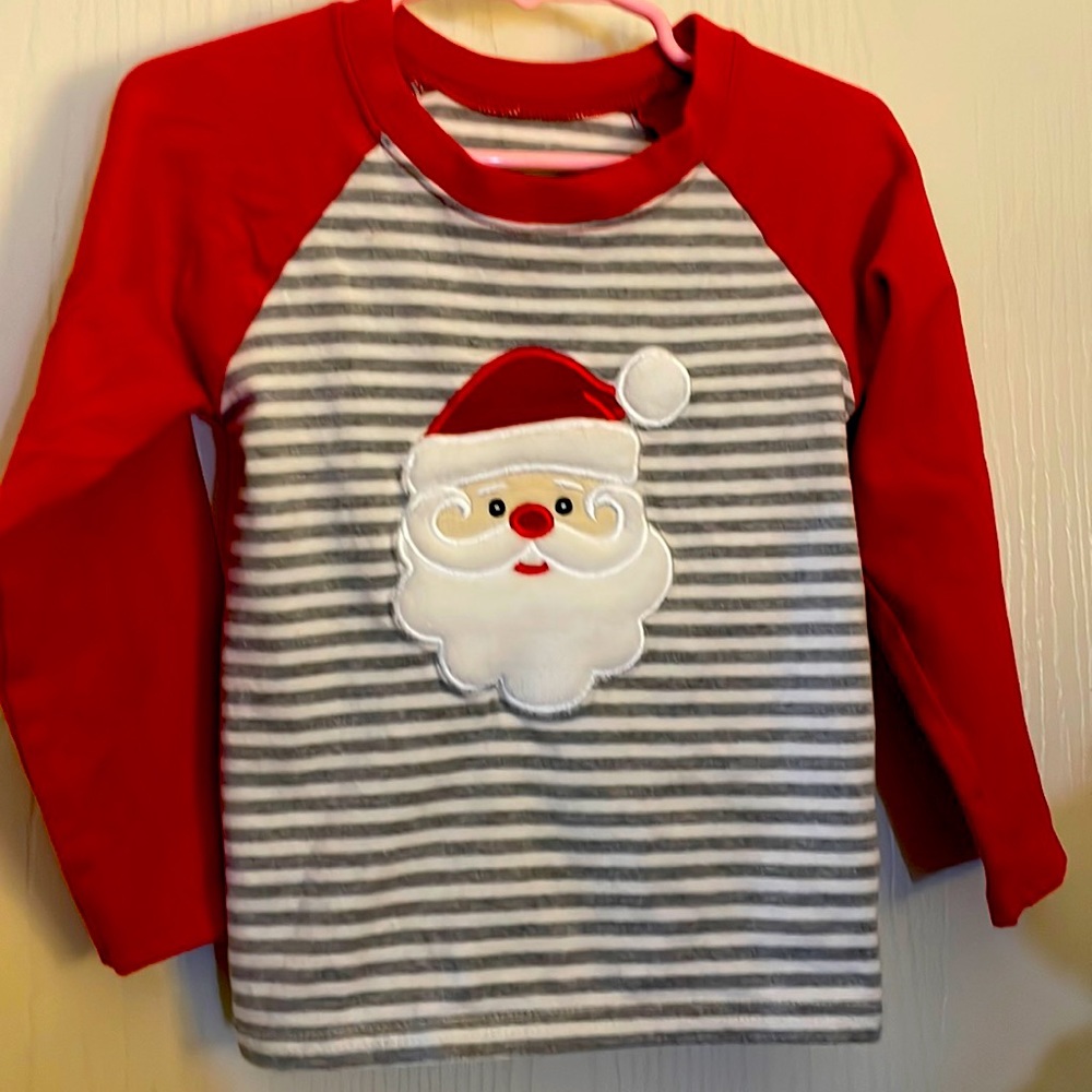 Christmas Be Mine Santa long sleeve size 3